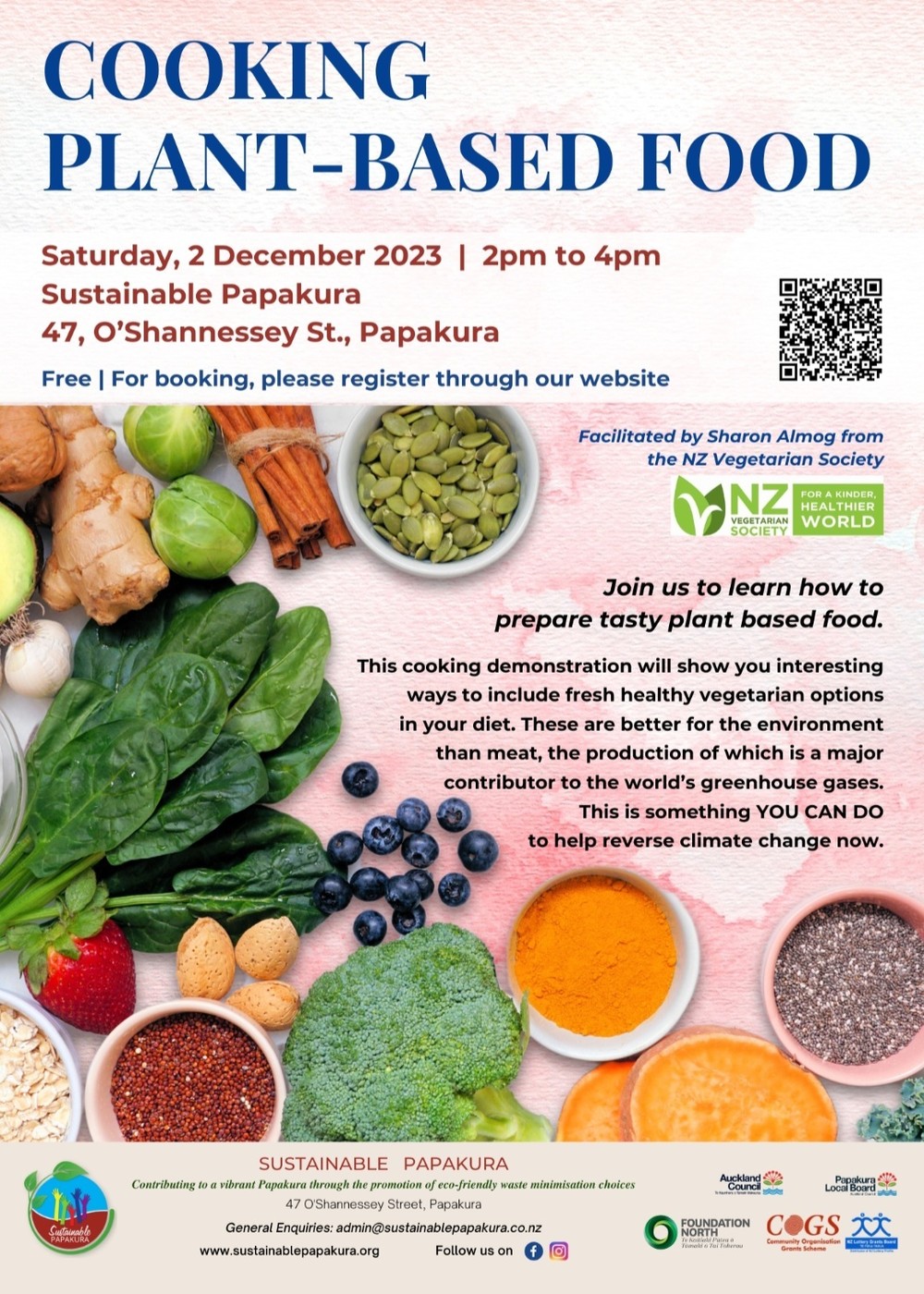 Sustainable Papakura Plant-Based Cooking Workshop