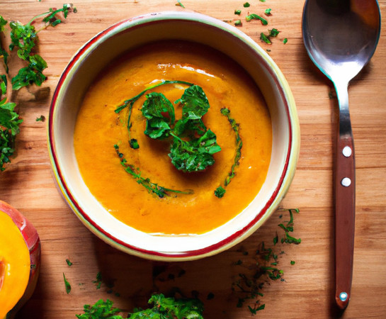 Roasted Pumpkin Soup with Coconut Milk