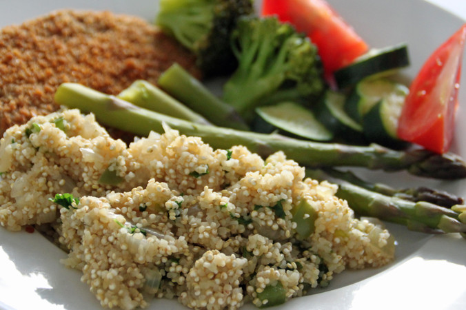 Bulghur Wheat and Quinoa Pilaf