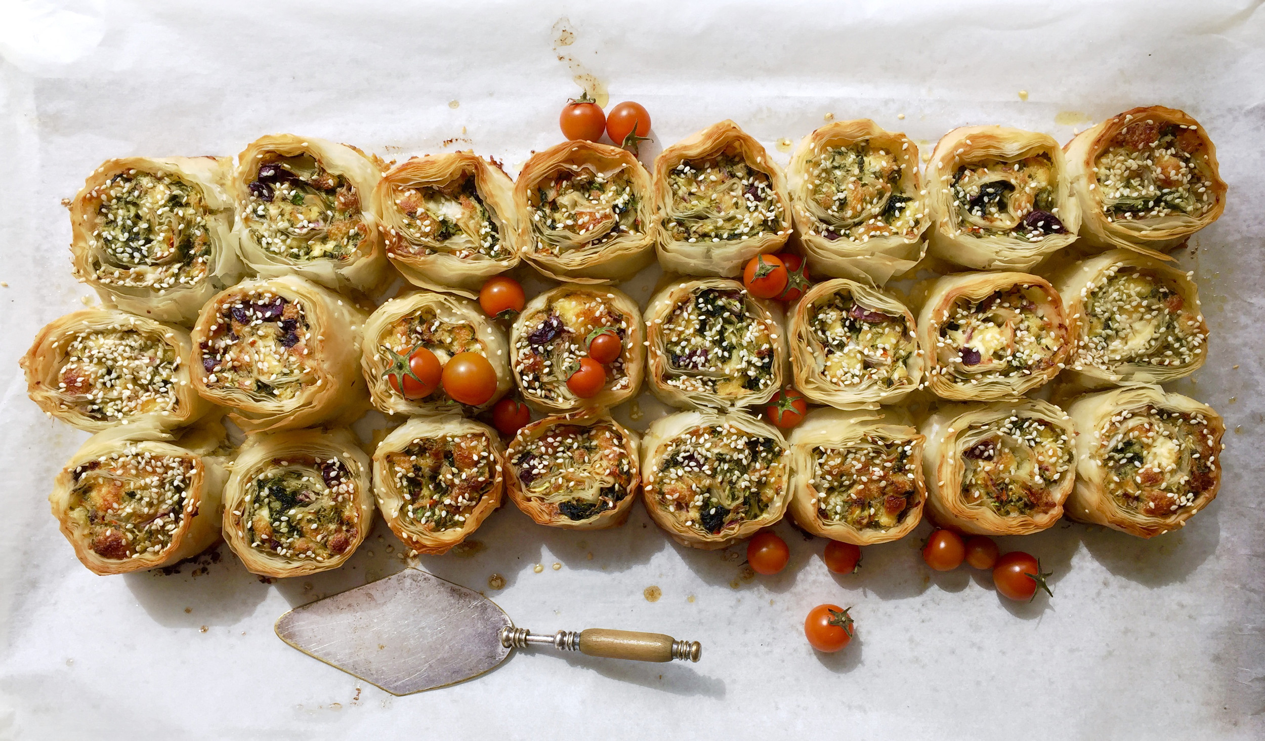 Spinach Cream Cheese Puff Pastry Pinwheels - Challenge Dairy