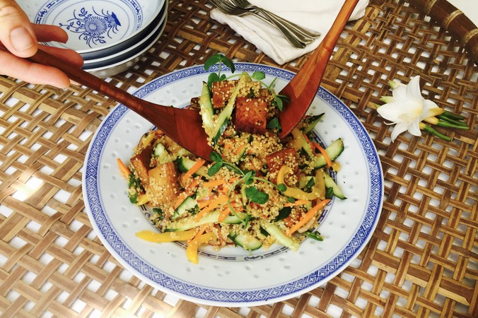 Tempeh, Quinoa & Pickled Vegetables