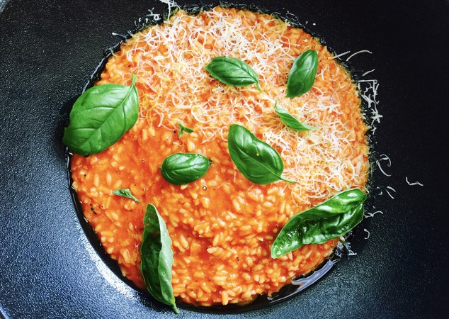 Tomato and Basil Risotto